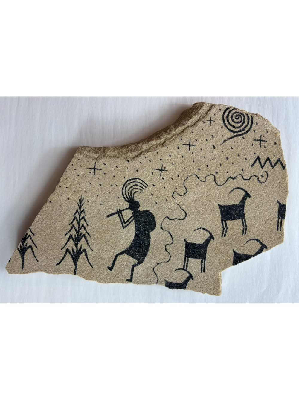 Signed Doug Miller Thunder Visions Joybringer Anasazi Rock Art Sandstone 1993